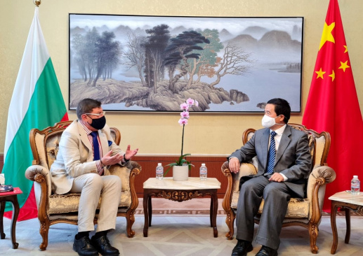 Максим Бехар се срещна с посланика на Китайската народна република в България