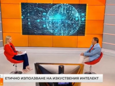 Maxim Behar on the ethical use of artificial intelligence in "One more thing with Flora" on BNT TV