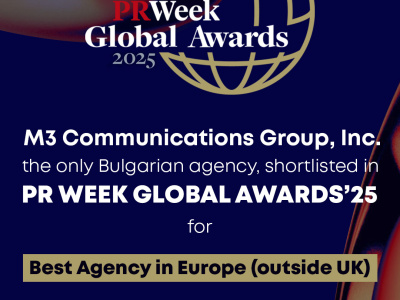 M3 Communications Group, Inc. е номинирана за PRWeek Global Awards 2025!