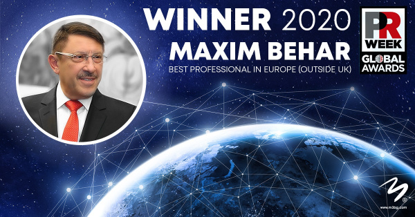 PRWeek Announced Maxim Behar  Best PR Professional in Europe
