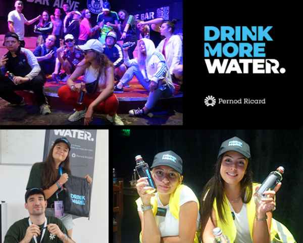 "Drink More... Water" with Pernod Ricard