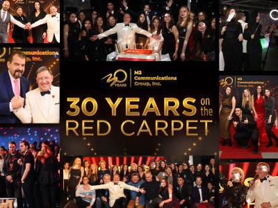 M3 Communications Group, Inc. Celebrates 30 Years on the Red Carpet!